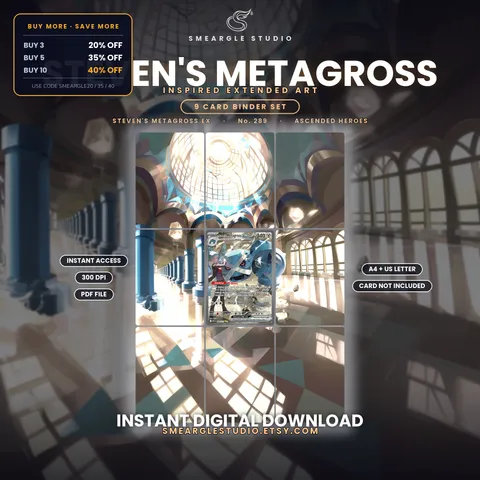 Steven's Metagross ex extended binder art