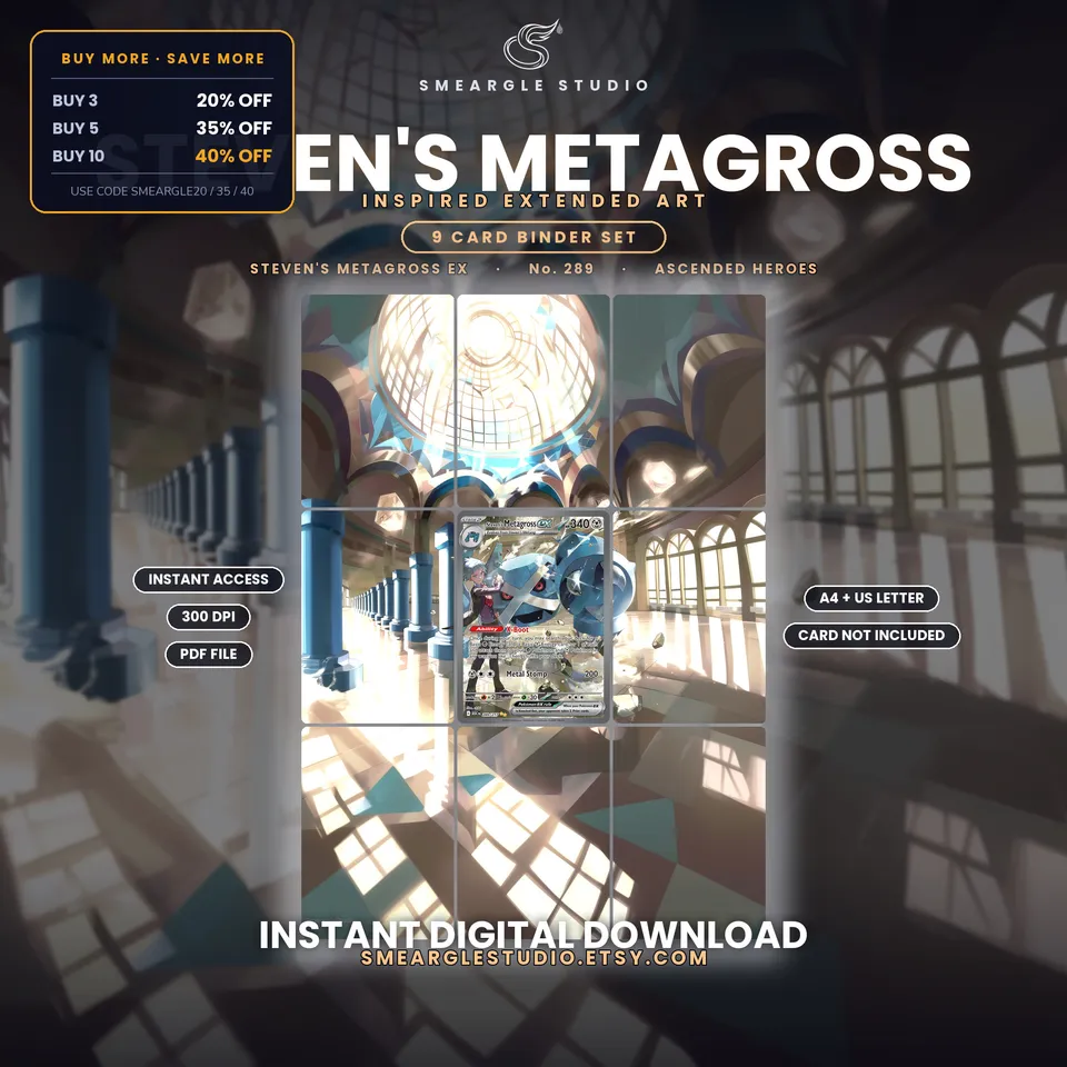 Steven's Metagross ex extended binder art