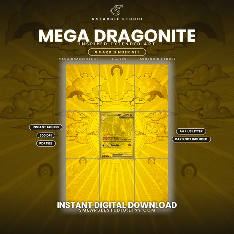 Mega Dragonite ex extended binder art