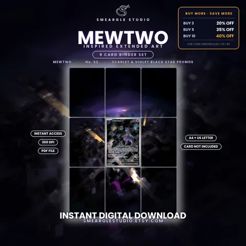 Mewtwo extended binder art