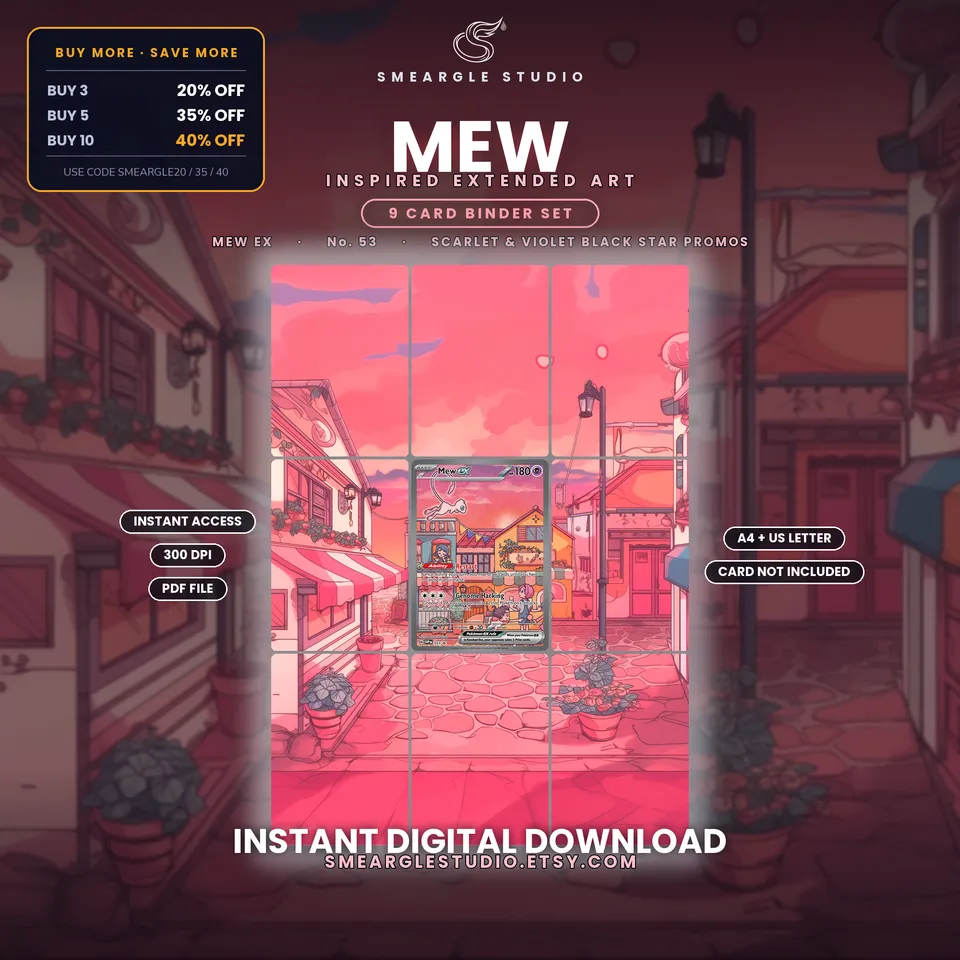 Mew ex extended binder art