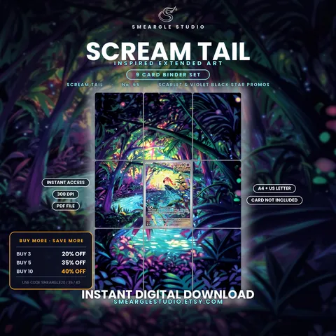 Scream Tail extended binder art