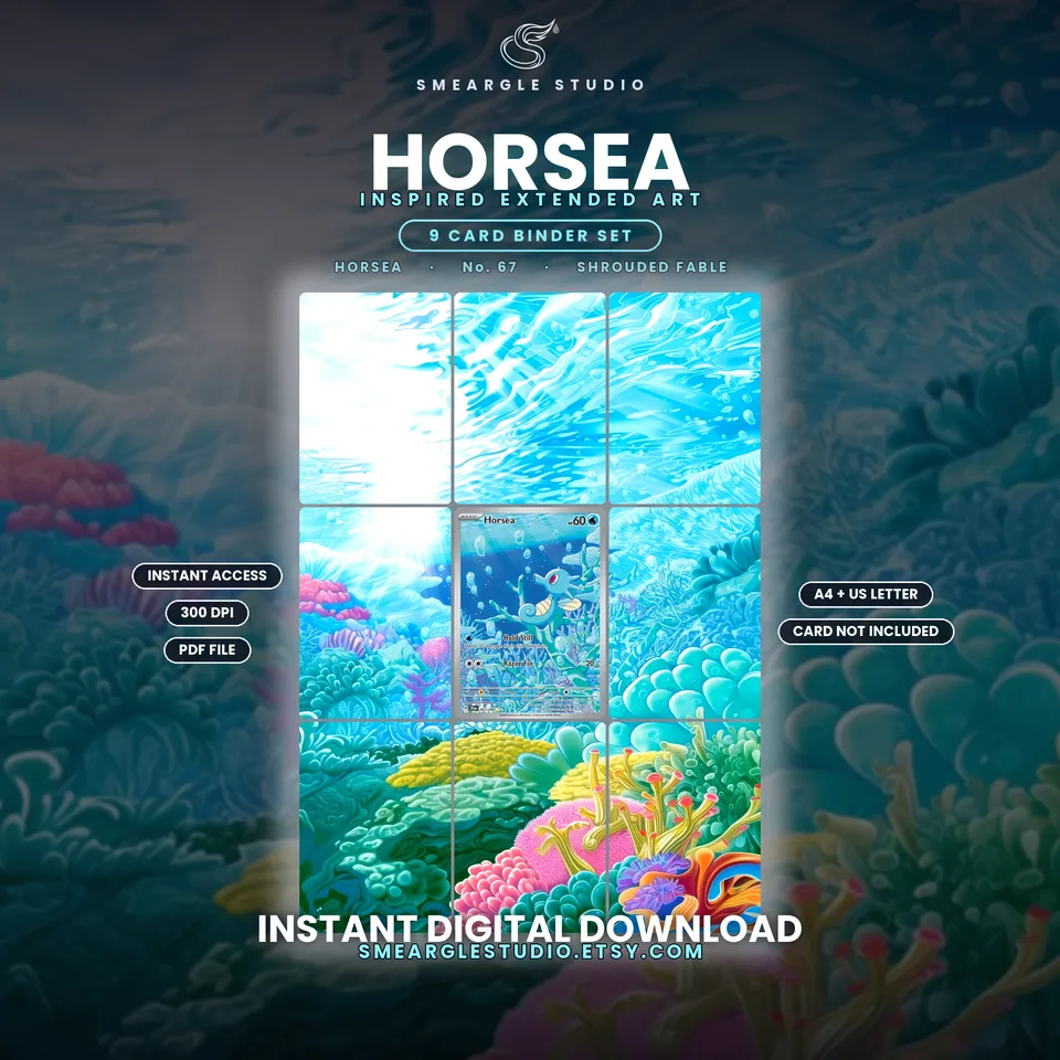 Horsea extended binder art