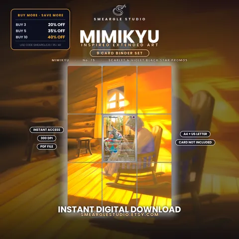 Mimikyu binder art