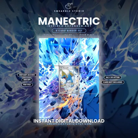 Manectric extended binder art