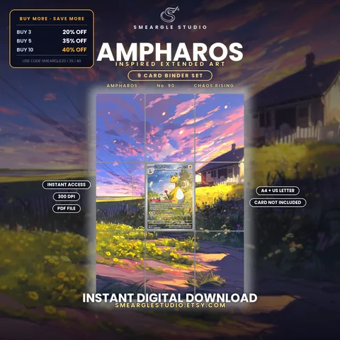 Ampharos binder art