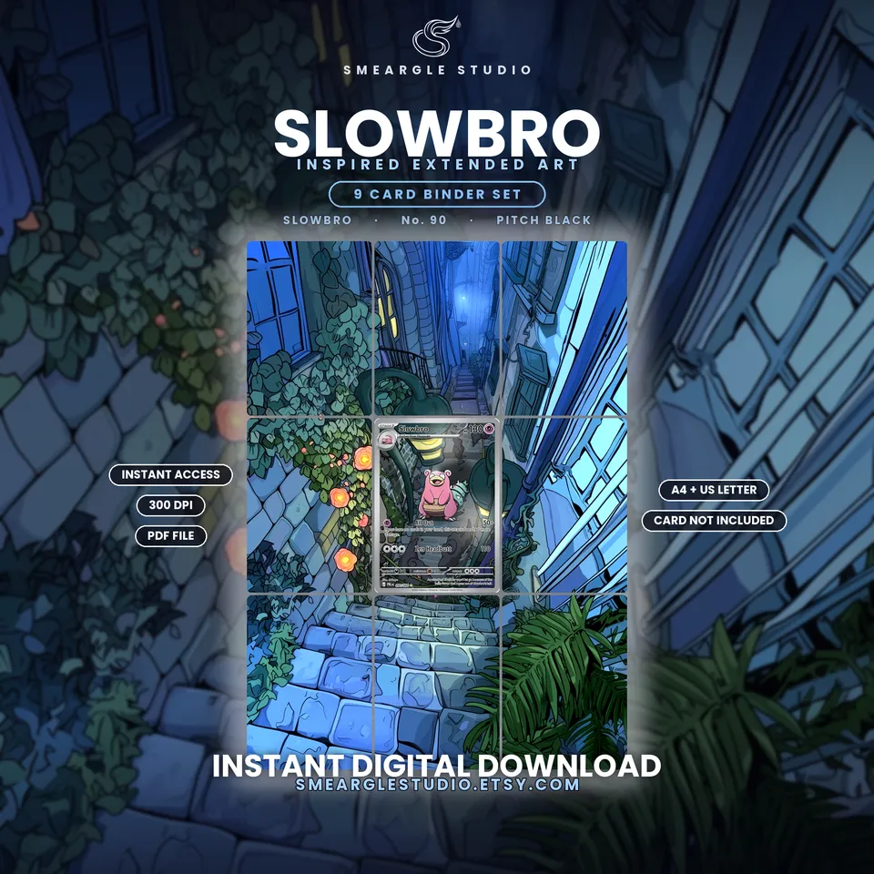 Slowbro extended binder art