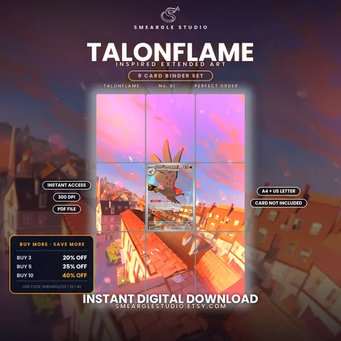 Talonflame extended binder art