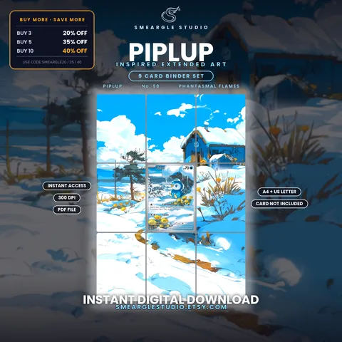 Piplup binder art