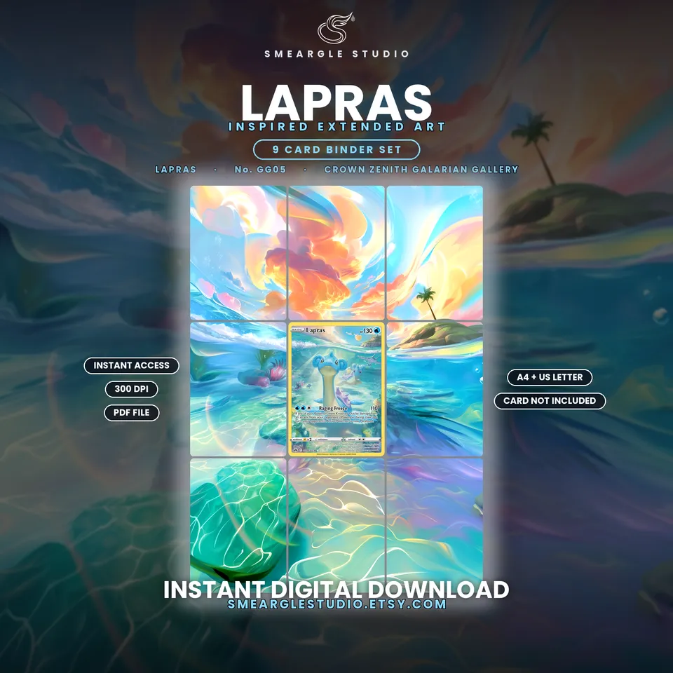 Lapras extended binder art