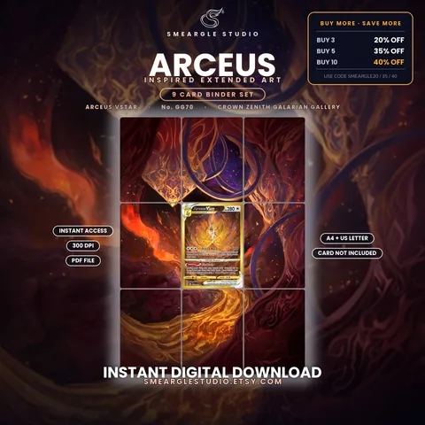 Arceus VSTAR extended binder art