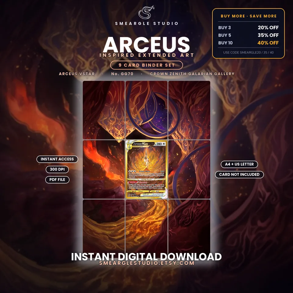 Arceus VSTAR extended binder art